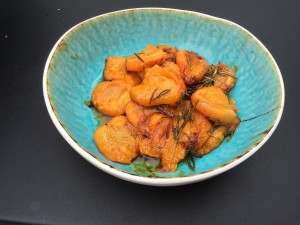 abricots dorés au barbecue